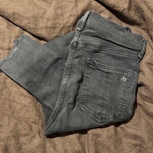 rag & bone Charcoal Skinny Jeans for Men
